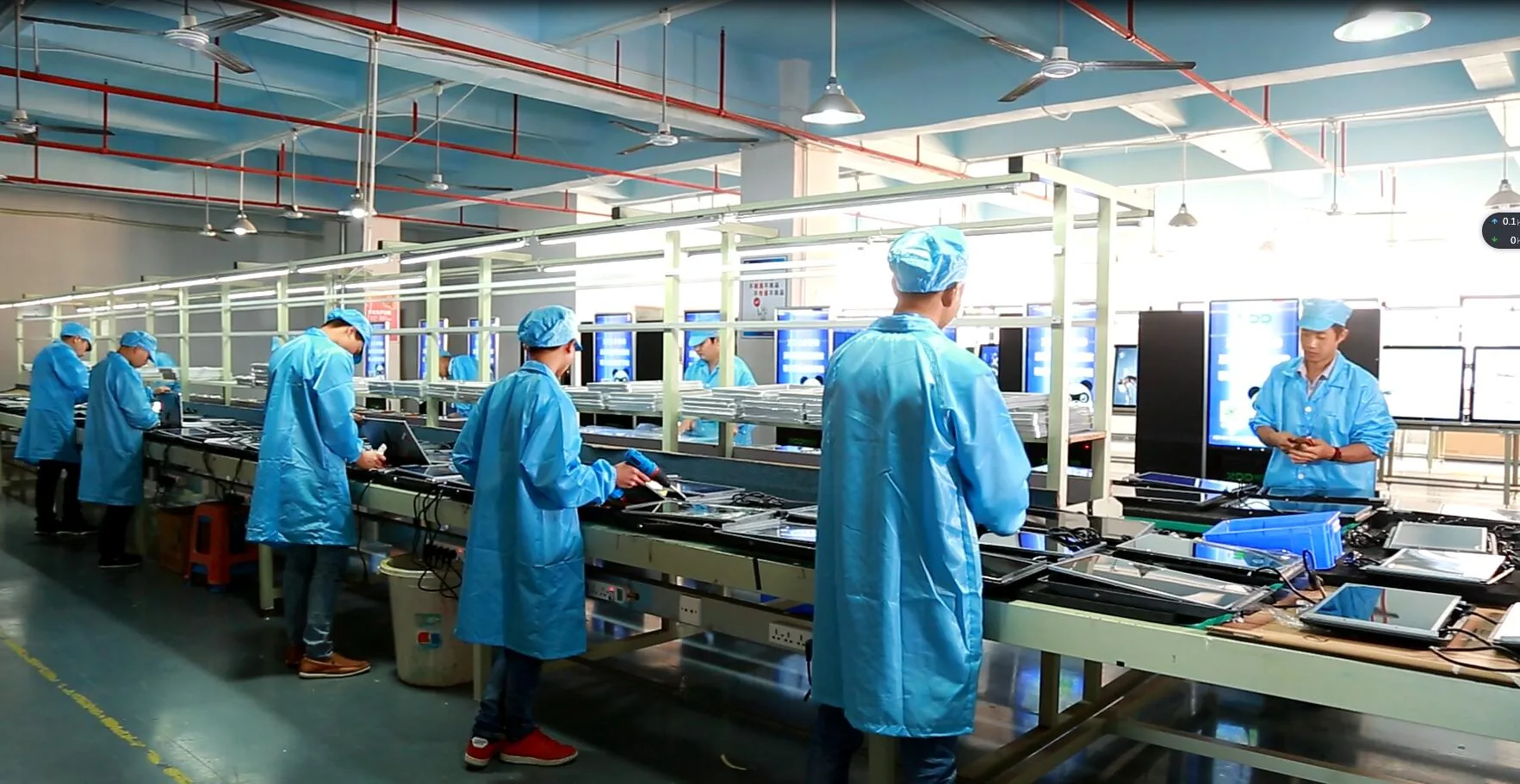Commercial display production line