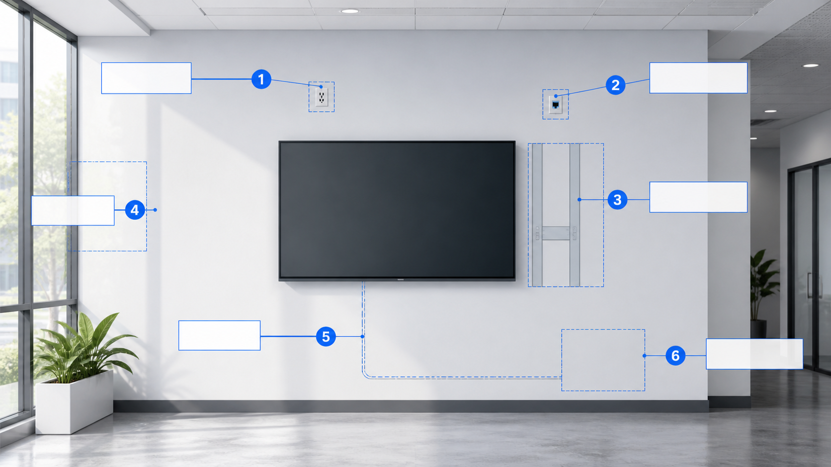 Digital signage site survey points that affect installation cost