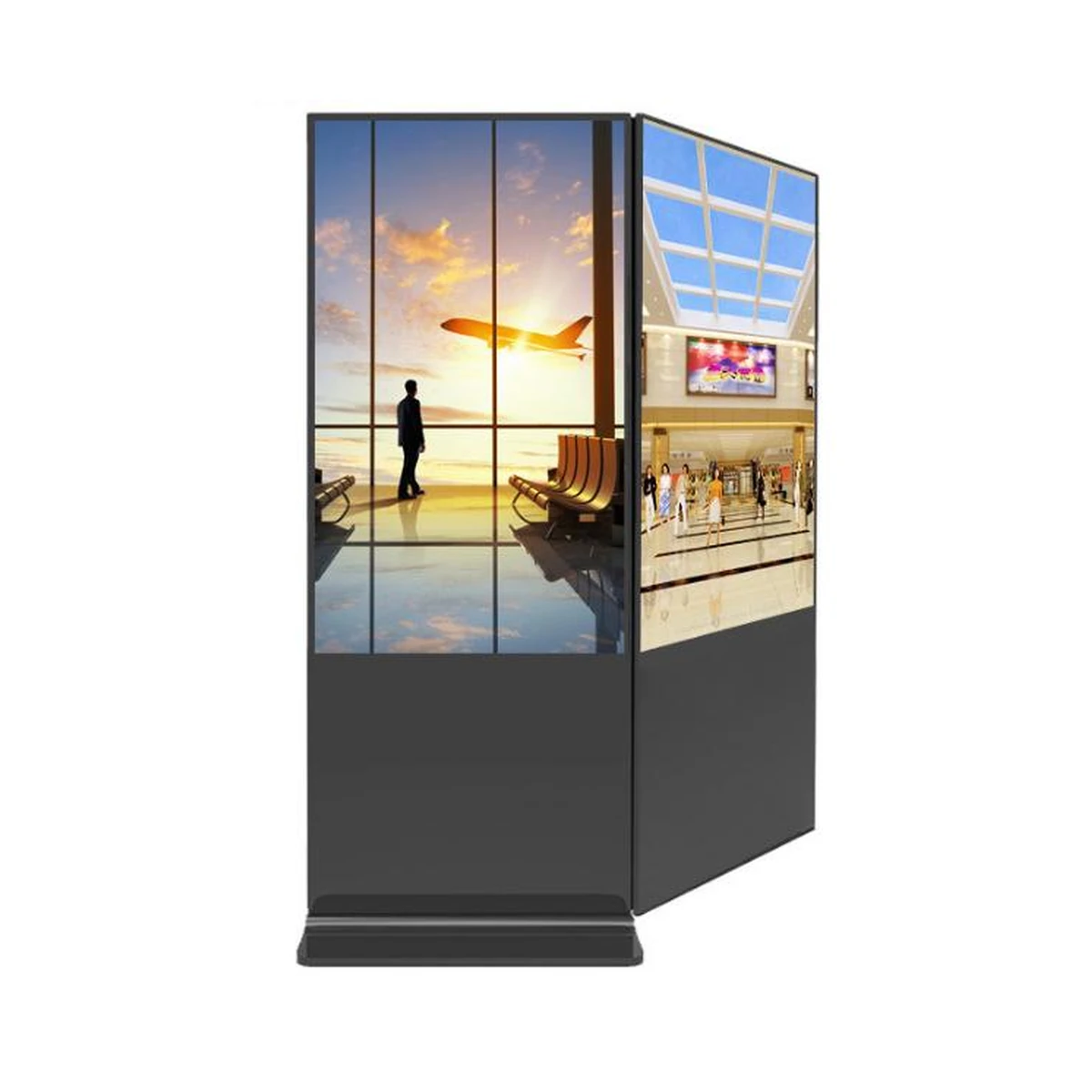 43-inch Dual-Screen Freestanding Display