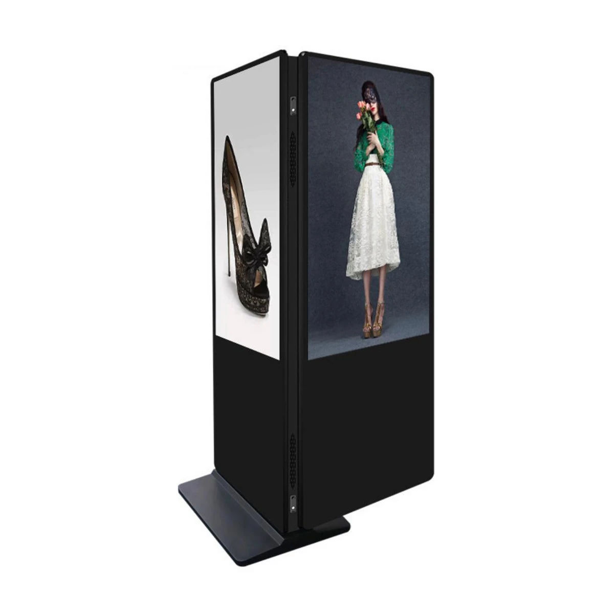 49-inch Dual-Screen Freestanding Display