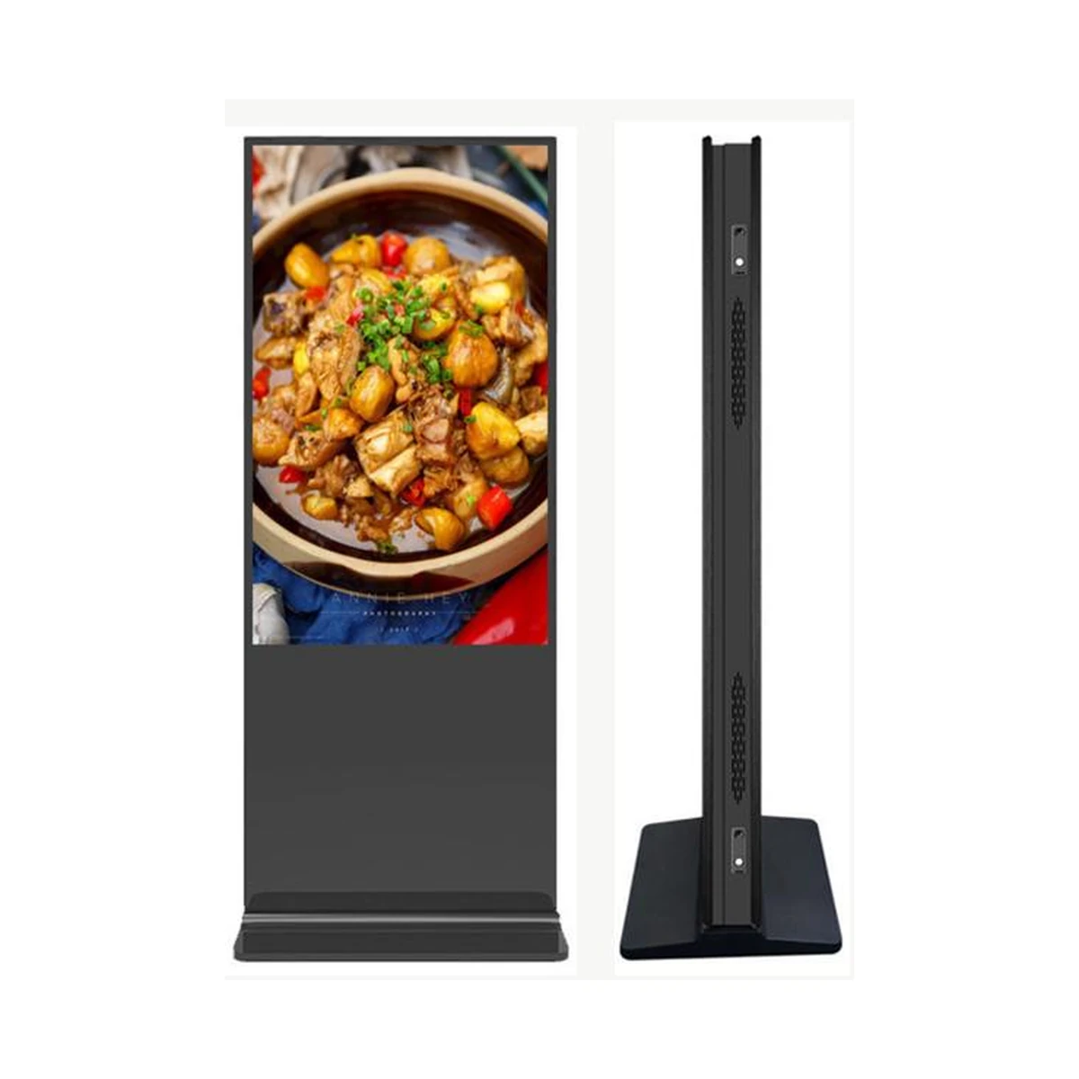55-inch Dual-Screen Freestanding Display