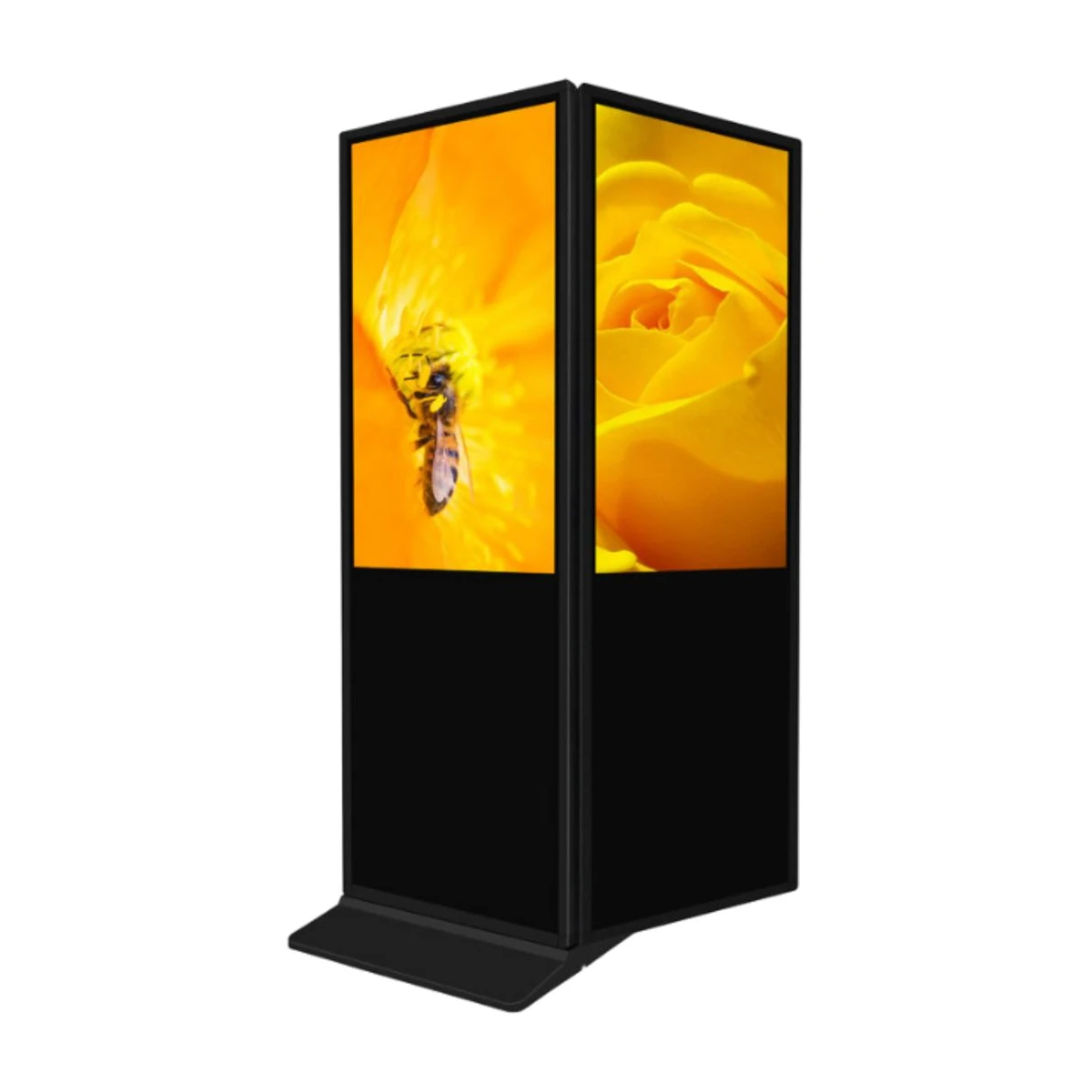 65-inch Dual-Screen Freestanding Display