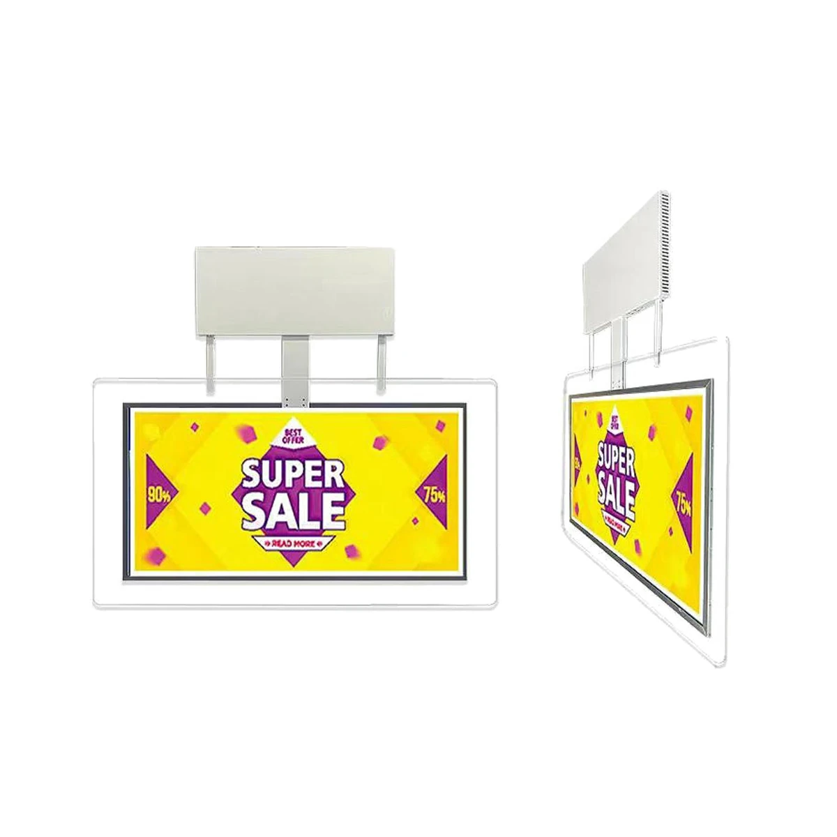 43/49/55-inch Horizontal Double-Sided Window Display