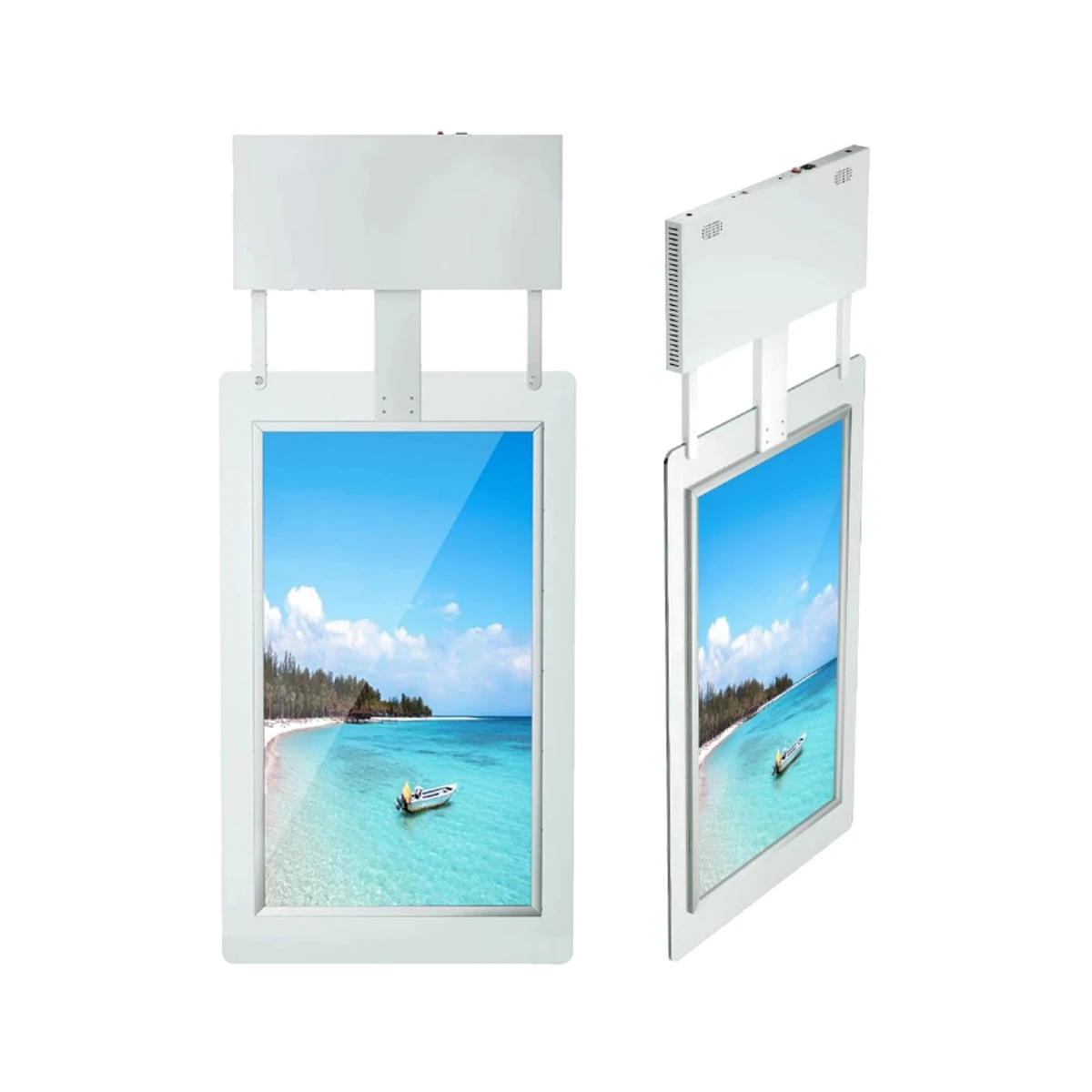 43/49/55-inch Vertical Double-Sided Window Display